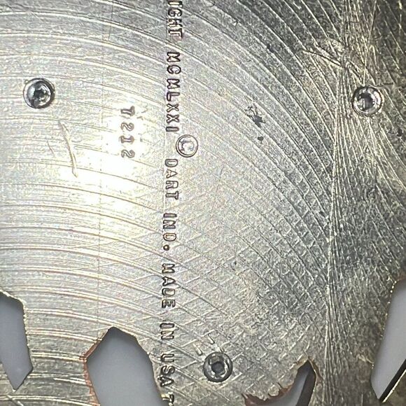 Set of 4 DART 7212-7215 GOLD Resin HOLLYWOOD REGENCY Wall Plaque Hanger 13¾ 1974 - Picture 5 of 5